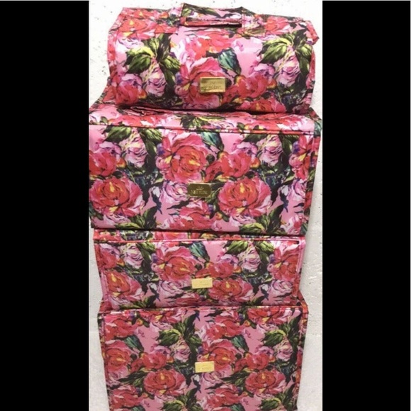 Joy Mangano Bags Jm Joy Mangano Rose Floral Travel Cosmetic Jewelry